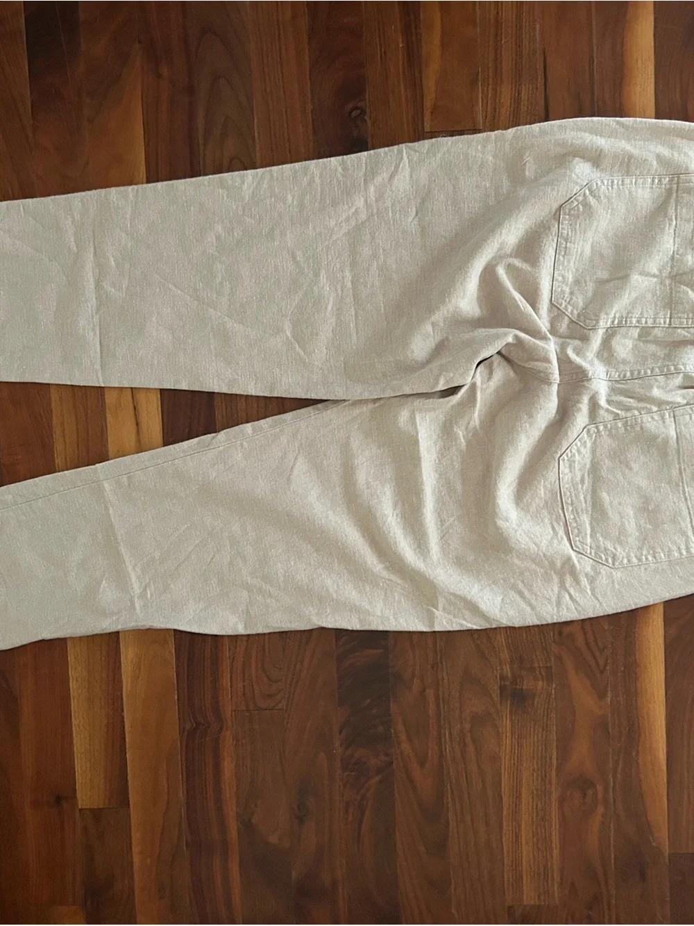 GAP Men's/teens  Light Beige Elastic-Waist Linen Pant Size small